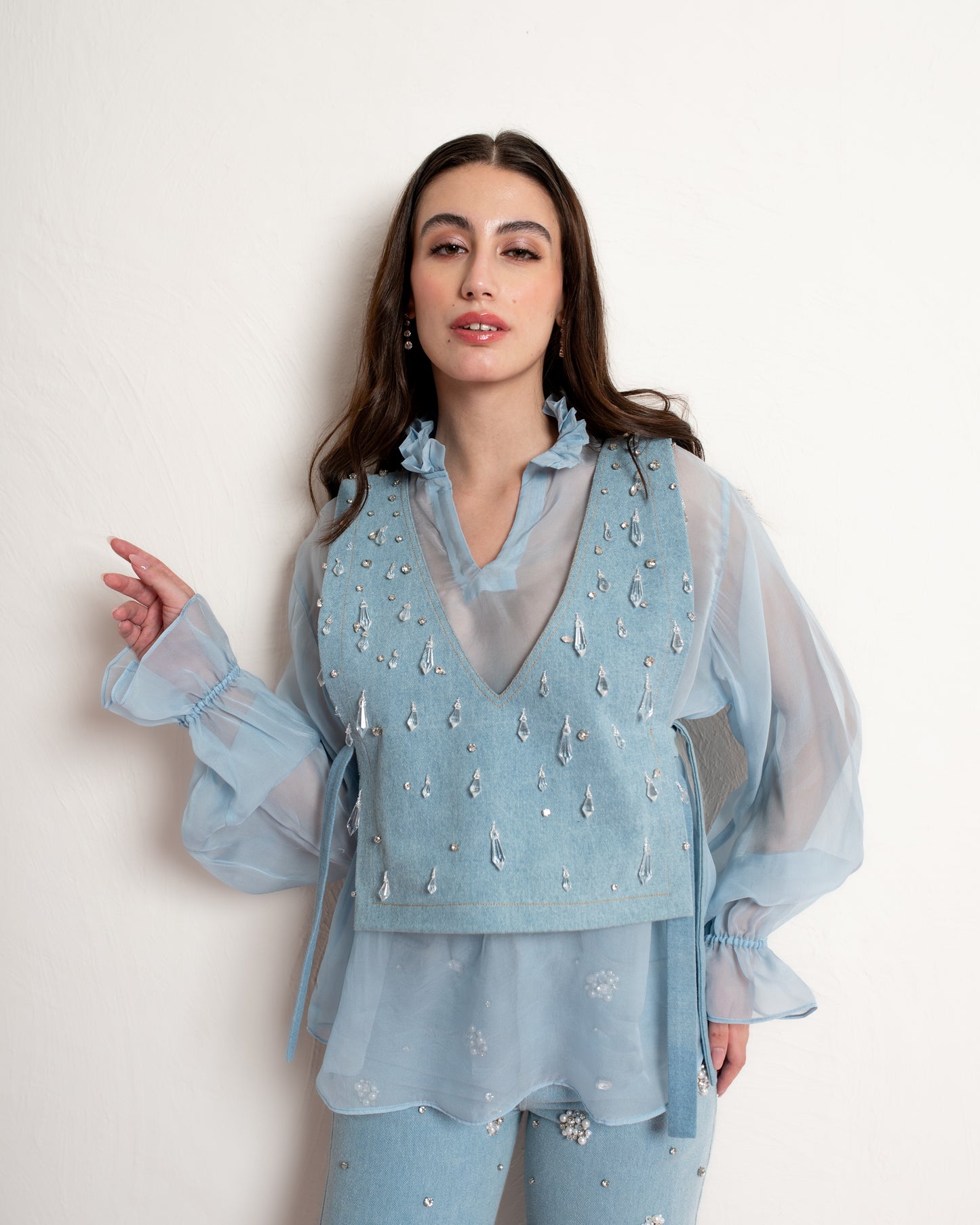 Crystal Denim Co-ord Set