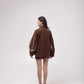 Oversized embellished corduroy overshirt