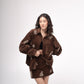 Oversized embellished corduroy overshirt