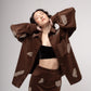 Oversized embellished corduroy overshirt