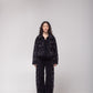 High-waisted embellished corduroy barrel trousers