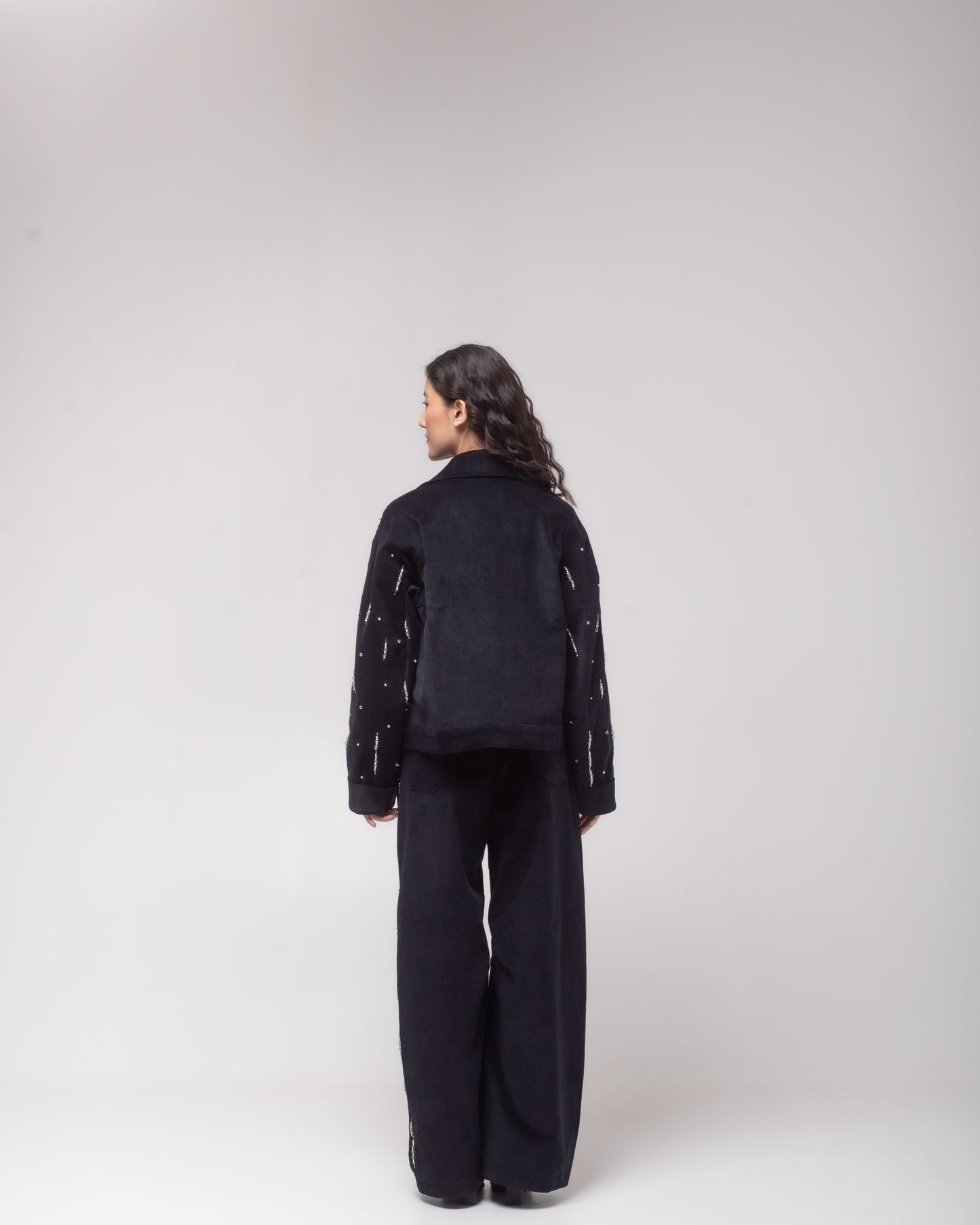 Embellished corduroy jacket