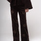 Embellished corduroy trousers