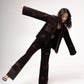Embellished corduroy trousers