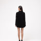 High-waisted silk velvet embellished shorts