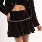 Silk-velvet double breasted jacket with embellishing