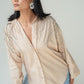 Long-sleeved embellished shirt