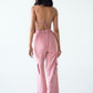 High-waisted cargo pants
