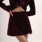 Silk-velvet peplum blazer with sequin embellishing