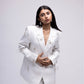 Oversized blazer with rhinestone bows LIMITED EDITION