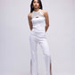 Ribbed tank with cut-out