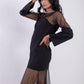 Long sleeved maxi dress
