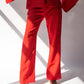 High-waist straight trousers