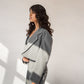 Oversized cropped blazer with bralette (2 pc)