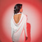 Draped blazer dress with cowl back detail