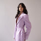 Blazer with side-tie detailing