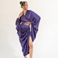 Gathered midi skirt