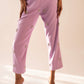 Hand-embellished high-waist trousers with bows