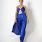 High-waisted straight trousers