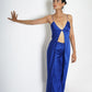 High-waisted straight trousers