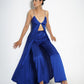 High-waisted straight trousers
