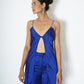High-waisted straight trousers