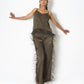 Camisole with feather detail