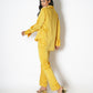 Bejewelled high-waisted flared trousers