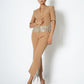 Half blazer with rhinestone chain detail