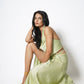 Wraparound midi skirt