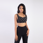 Embellished cropped bustier